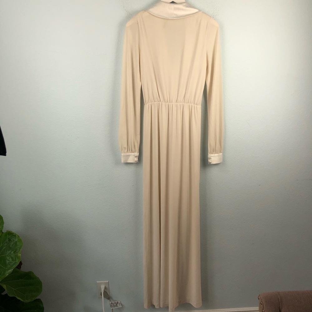 Rachel Zoe white Estella tuxedo wrap gown - Picture 7 of 8